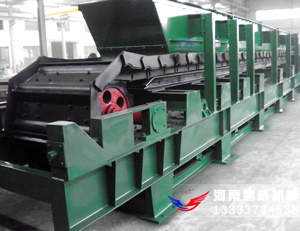 板式输送机可以配合铸造磨具使用实现自动化生产